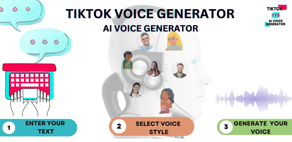 tiktok voice generator | AI voice generator in three simple steps 